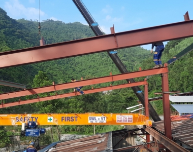 Nâng cấp hệ kết cấu thép nhà xưởng và thay mới cầu trục tại Thái Nguyên