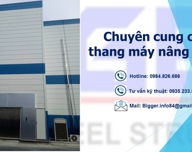 Thang tải hàng an toàn, chất lượng, giá rẻ